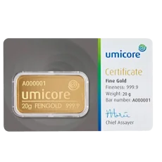 20g investiční zlatý slitek | Umicore