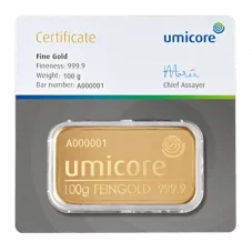 100g investiční zlatý slitek | Umicore