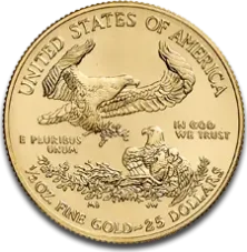 1/2 Oz Gold Investment Coin | American Eagle - Mixed Years - head/nest