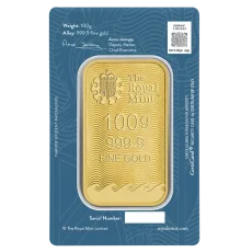 100g investiční zlatý slitek | Britannia - Royal Mint