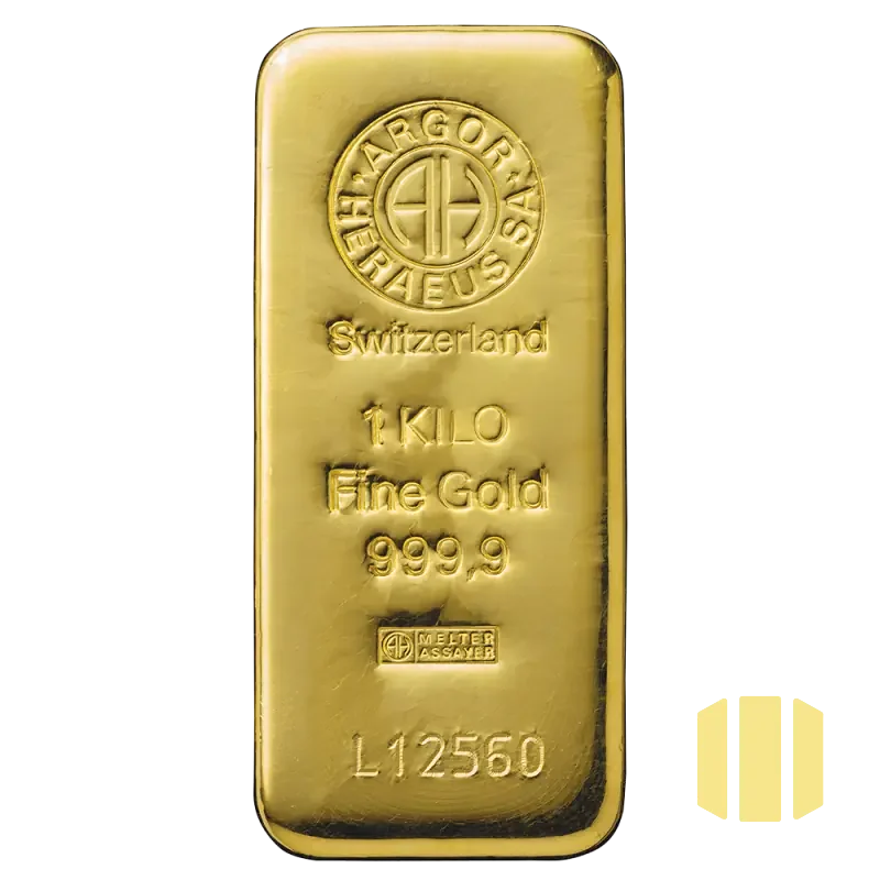 1000g investiční zlatý slitek | Argor-Heraeus - litý