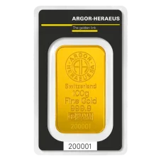 100g investiční zlatý slitek | Argor-Heraeus