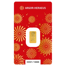 1g investiční zlatý slitek | Argor-Heraeus - Rok Koně 2026