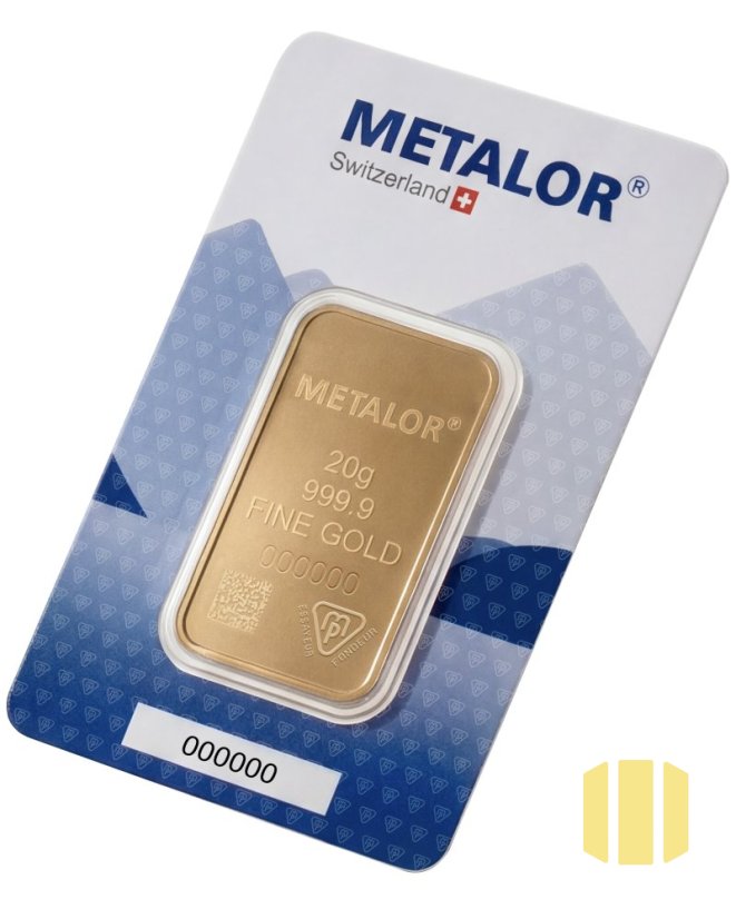 20g investiční zlatý slitek | Metalor