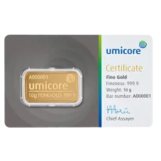 10g investiční zlatý slitek | Umicore