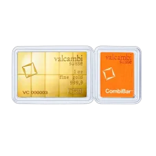 10 x 1/10 Oz investiční zlatý slitek | Valcambi Combi Bar