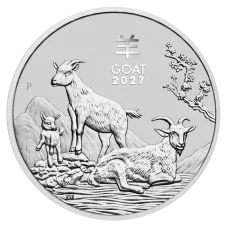2 Oz stříbrná investiční mince | Rok Kozy 2027