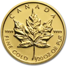 1/20 Oz Gold Investment Coin | Maple Leaf - Mixed Years