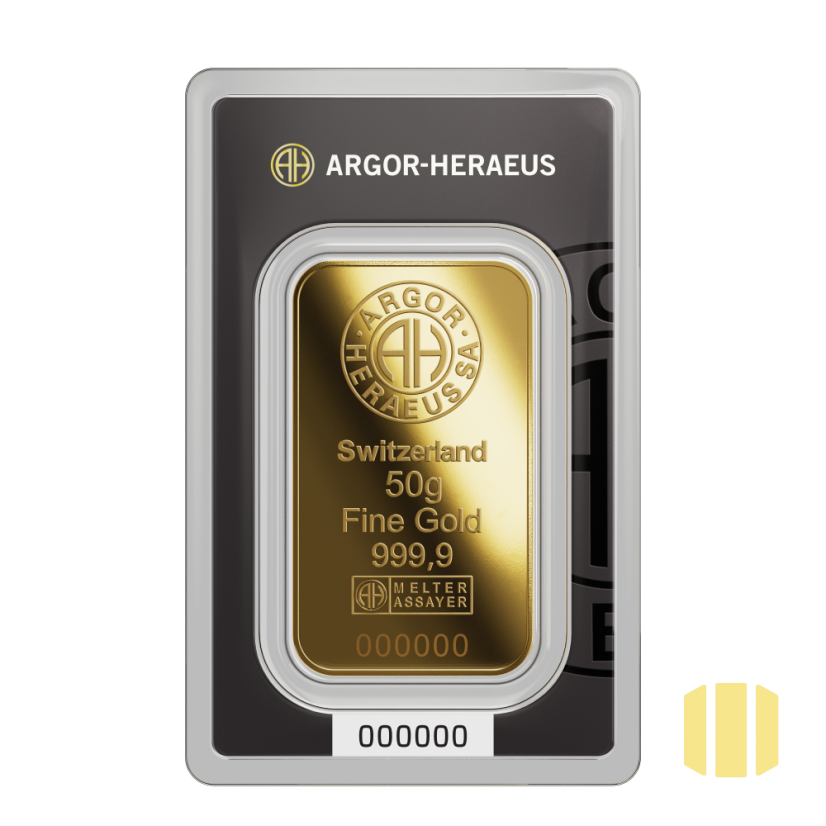 50g investiční zlatý slitek | Argor-Heraeus