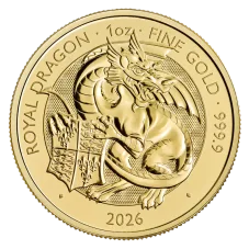 1 Oz zlatá investiční mince | Britannia - Tudor Beasts - Drak - 2026