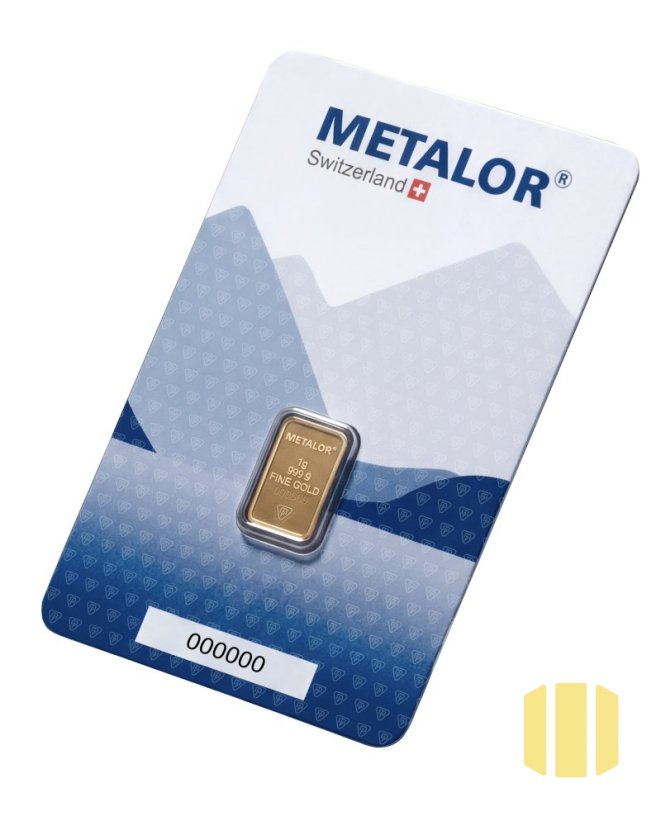 1g investiční zlatý slitek | Metalor