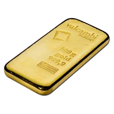500g investiční zlatý slitek | Valcambi - Litý