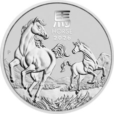 1/2 Oz stříbrná investiční mince | Rok Koně 2026