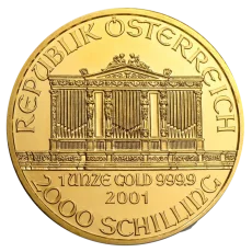 1 Oz zlatá investiční mince | Wiener Philharmoniker - různé ročníky (EURO/SCHILLING)