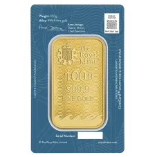 100g investiční zlatý slitek | Britannia - Royal Mint