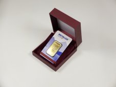 Gift box small  burgundy - case for 1 gold ingot