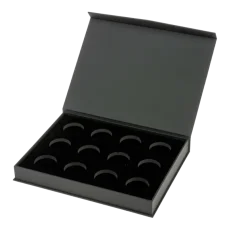 Krabička na 12x1 Oz stříbrnou minci - černá