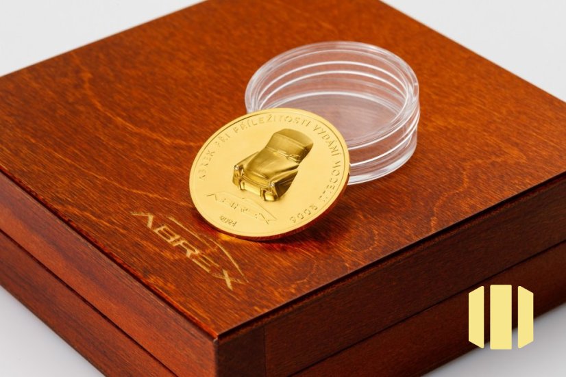 1 Oz Abrex investiční zlatá mince s diamanty | 2024