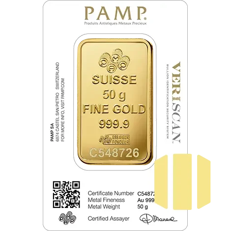 50g investiční zlatý slitek | PAMP Fortuna