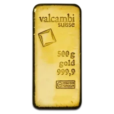 500g investiční zlatý slitek | Valcambi - Litý