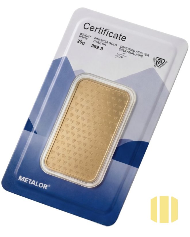 20g investiční zlatý slitek | Metalor