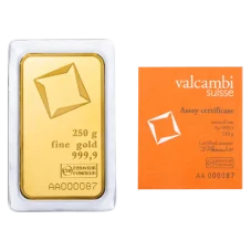 250g investiční zlatý slitek | Valcambi