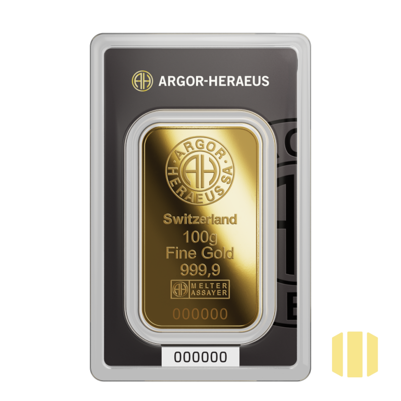 100g investiční zlatý slitek | Argor-Heraeus