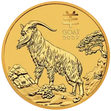 1 Oz Gold investment Coin | Year of Goat 2027