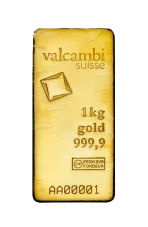1000g investiční zlatý slitek | Valcambi - Litý