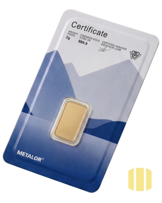 2g investiční zlatý slitek | Metalor