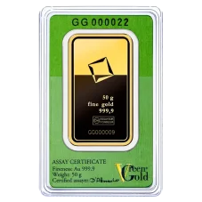 50g investiční zlatý slitek | Valcambi Green Gold