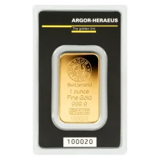 31,1g investiční zlatý slitek | Argor-Heraeus