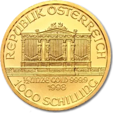 1/2Oz Gold Investment Coin | Vienna Philharmonic - mixed years