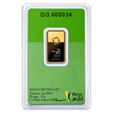10g investiční zlatý slitek | Valcambi Green Gold