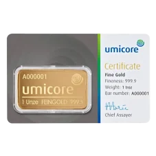 31,1g investiční zlatý slitek | Umicore