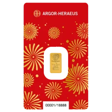 1g investiční zlatý slitek | Argor-Heraeus - Rok Koně 2026