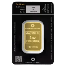 31,1g Investment Gold Bar | Rand (QR code)