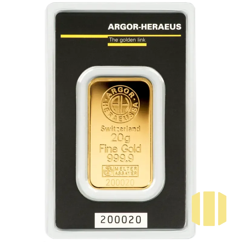 20g investiční zlatý slitek | Argor-Heraeus
