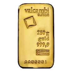 250g investiční zlatý slitek | Valcambi - Litý