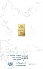 1g Gold Bar | PAMP Fortuna - Rose