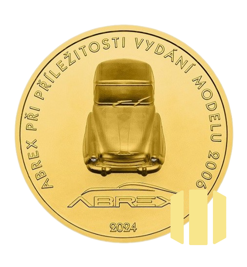1 Oz Abrex investiční zlatá mince s diamanty | 2024