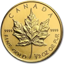 1/2 Oz Gold Investment Coin | Maple Leaf - Mixed Years