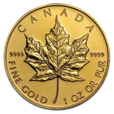 1 Oz  zlatá investiční mince | Maple Leaf - různé ročníky