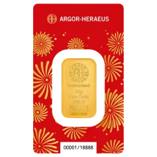 10g investiční zlatý slitek | Argor-Heraeus - Rok Koně 2026
