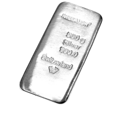 500g investiční stříbrný slitek | Metalor