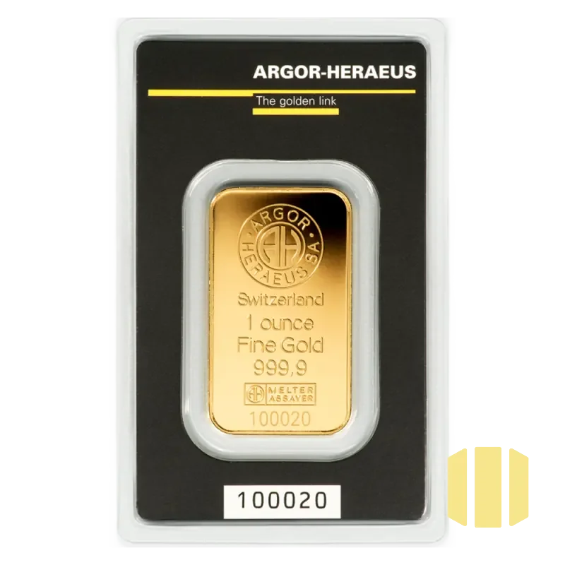 31,1g investiční zlatý slitek | Argor-Heraeus