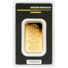 20g investiční zlatý slitek | Argor-Heraeus