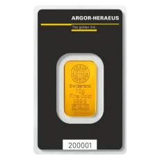 10g investiční zlatý slitek | Argor-Heraeus
