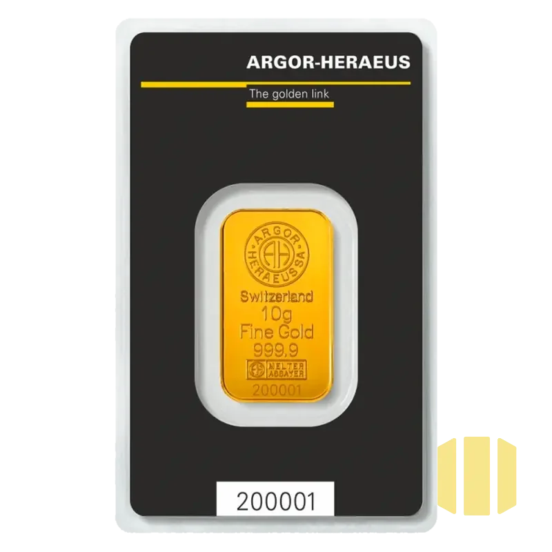10g investiční zlatý slitek | Argor-Heraeus