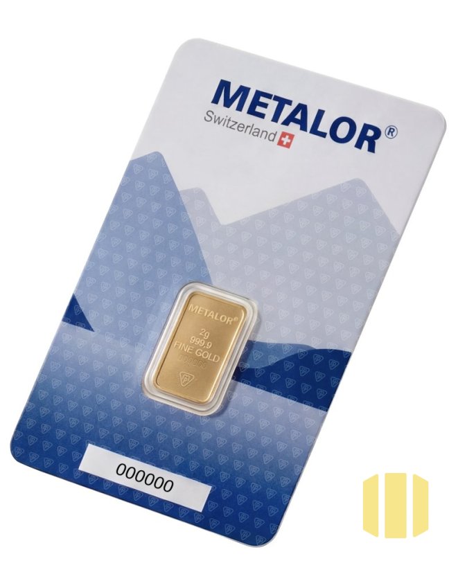 2g investiční zlatý slitek | Metalor